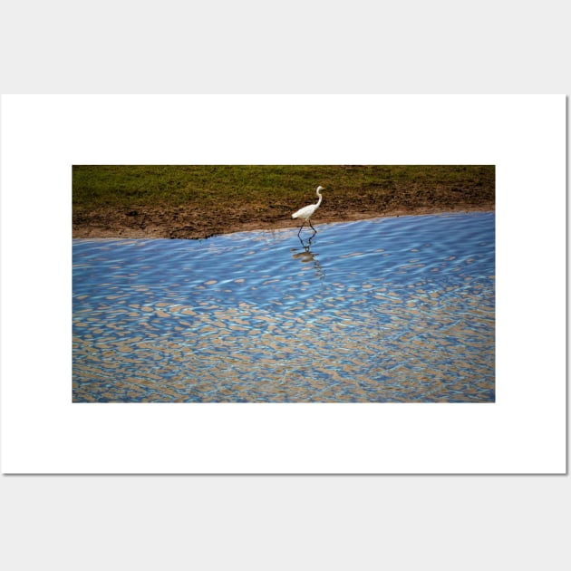 Great White Egret Wall Art by Fitra Design